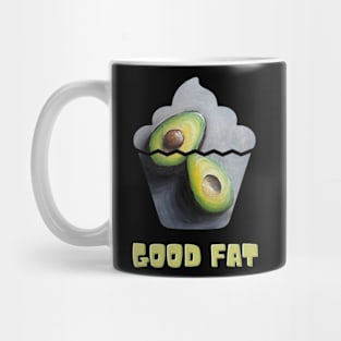 Good Fat Funny Humor Diet Avocado Lover Vegan Mug